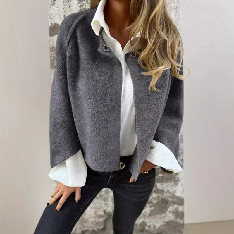 Manon™ | Veste Décontractée Chic avec Col & Boutons