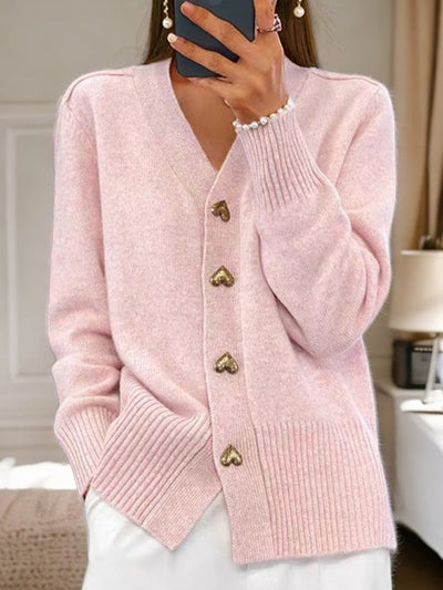 Colette™ | Cardigan à Boutons en Forme de Cœur