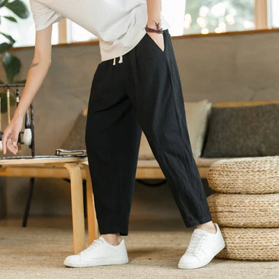 Eduardo™ | Pantalon en Lin Léger avec Cordon