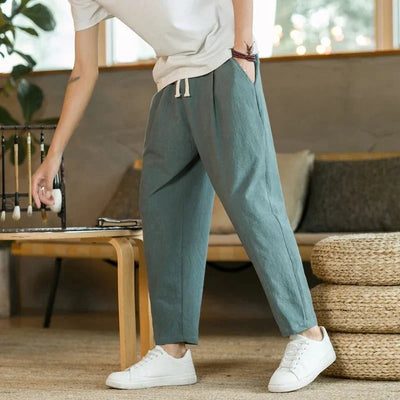 Eduardo™ | Pantalon en Lin Léger avec Cordon
